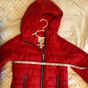 Cherry Red Puffer Jacket